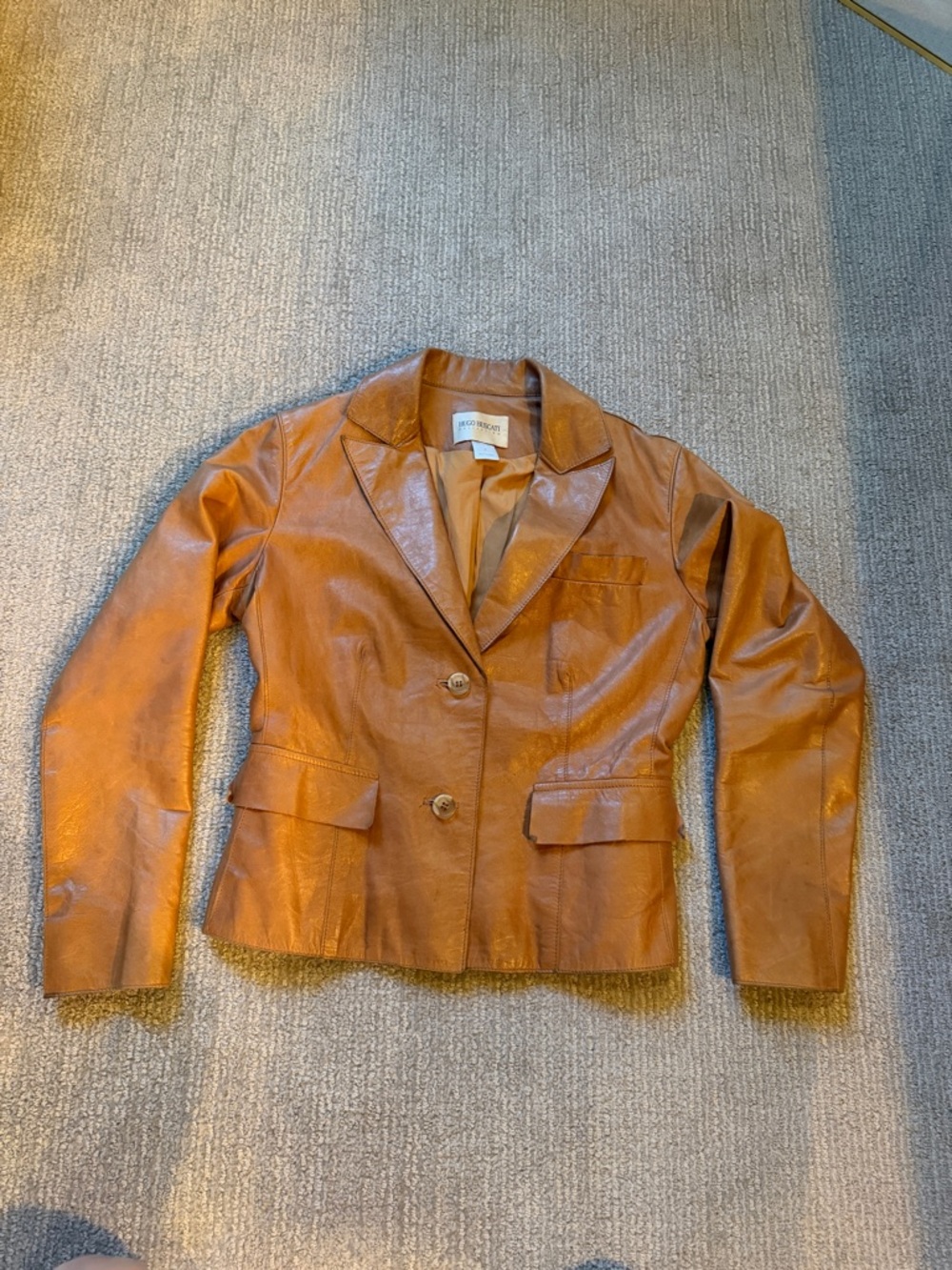 Vintage leather blazer